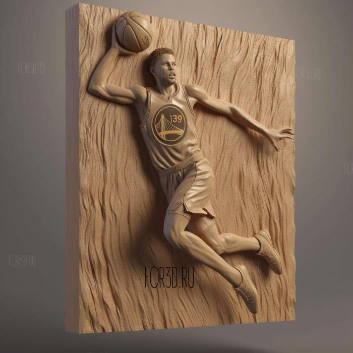 steph curry 1 stl model for CNC